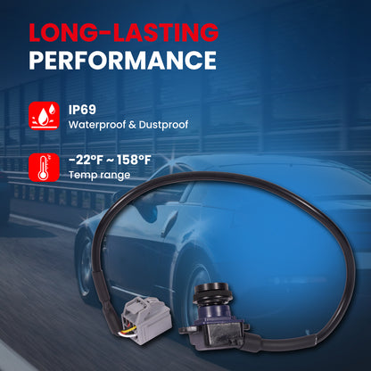 Cámara de asistencia para estacionamiento trasero MOCA 590-406 compatible con Dodge Dart 1.4L, 2.0L y 2.4L (2013-2016)