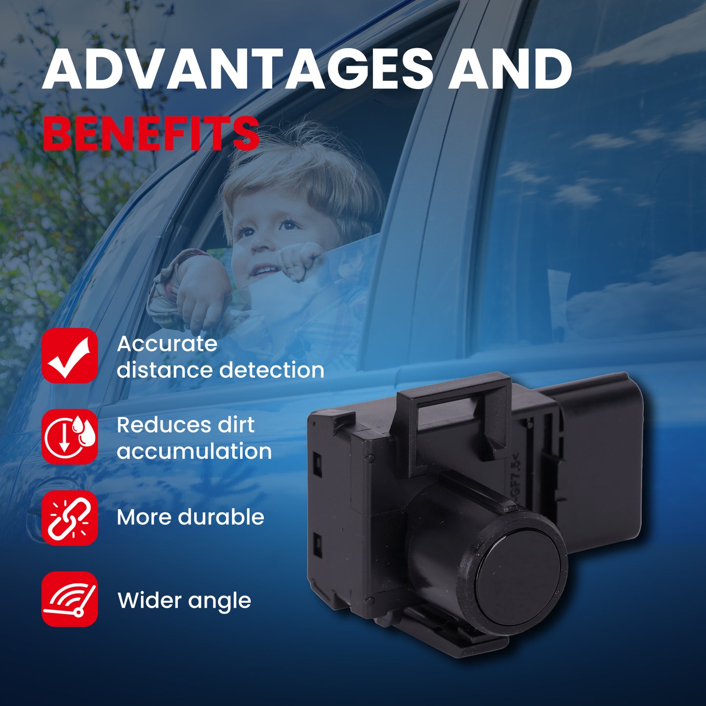 MOCA Parking Aid Sensor Fit for 2011-2017 Honda Odyssey 3.5L & 2012-2015 Honda Pilot 3.5L