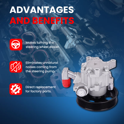 Bomba de dirección asistida MOCA compatible con Mercedes-Benz GL450 4.7L (2009-2012) y Mercedes-Benz ML550 5.5L (2009-2011)