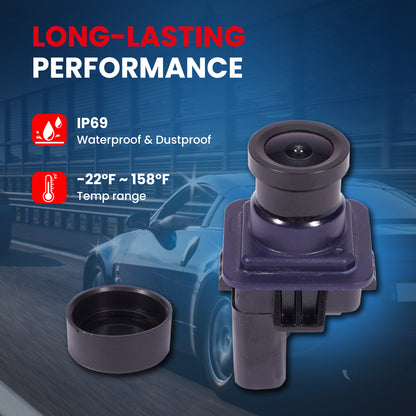 Cámara de asistencia para estacionamiento trasero MOCA 590-434 compatible con Ford Mustang 2.3L, 5.0L y 5.2L (2015-2020) e INFINITI G37 3.7L (2008-2013), INFINITI FX50 5.0L (2009-2013) e INFINITI EX35 3.5L (2008-2012)