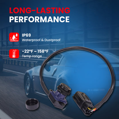 MOCA 590-407 Rear Park Assist Camera Fit for 2012-2013 Dodge Durango 3.6L 5.7L & 2012-2013 Jeep Grand Cherokee 3.6L 5.7L 6.4L & 2013 Jeep Grand Cherokee --