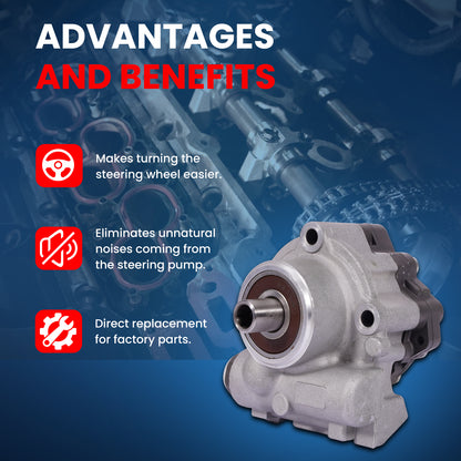 MOCA Power Steering Pump Fit for 2002-2008 Dodge Ram 1500 3.7L 4.7L 5.7L