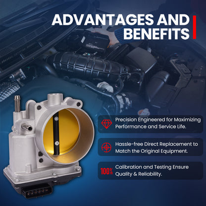 MOCA S20197 Throttle Body Fit for 2008-2022 Toyota Sequoia 5.7L & 2007-2021 Toyota Tundra 5.7 & 2008-2021 Lexus LX570 5.7L