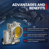 MOCA Throttle Body Fit for 2008-2011 Cadillac CTS V6 3.6L & 2010-2011 Cadillac SRX V6 3.0L & 2008-2011 Cadillac STS V6 3.6L & 2010-2011 GMC Terrain V6 3.0L