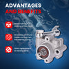MOCA Power Steering Pump Fit for 2002-2006 Nissan Altima 3.5L & 2004-2008 Nissan Maxima 3.5L & 2004-2009 Nissan Quest 3.5L