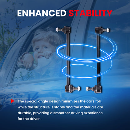 Kit de 2 barras estabilizadoras delanteras MOCA para Ford Escape L4 2.3L (2005-2008) y Mazda 6 L4 2.5L (2014-2019) y Mercury Mariner L4 3.0L (2005-2011)