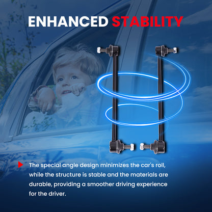 MOCA 2Pcs Front Sway Bar Link Kit Fit for 1997-2001 BMW 740i L4 4.4L & 2012-2015 Mazda 5 L4 2.5L