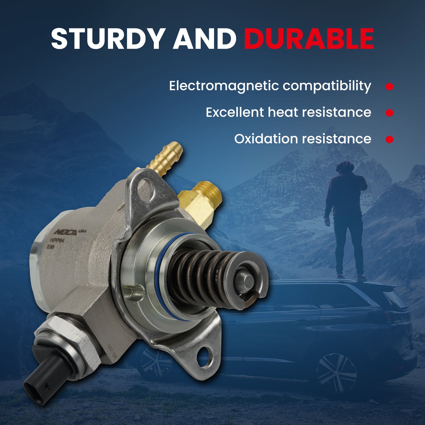 MOCA High Pressure Fuel Pump Fit for 2011-2014 Audi A1 1.4L & 2008-2013 Seat Leon 1.4L & 2013-2016 Volkswagen Tiguan 1.4L Turbocharged