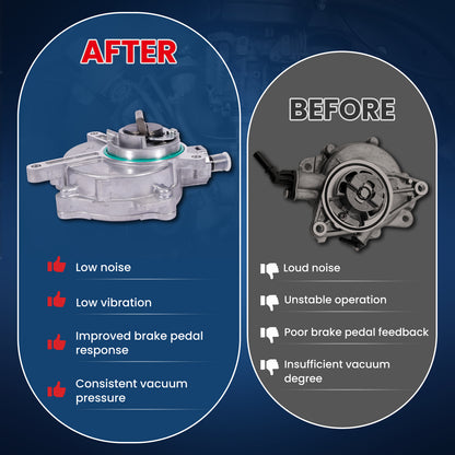 Bomba de vacío MOCA VCP187 compatible con Audi TTS Quattro 2.0L (2009-2014) y Volkswagen Golf R 2.0L (2012-2013)