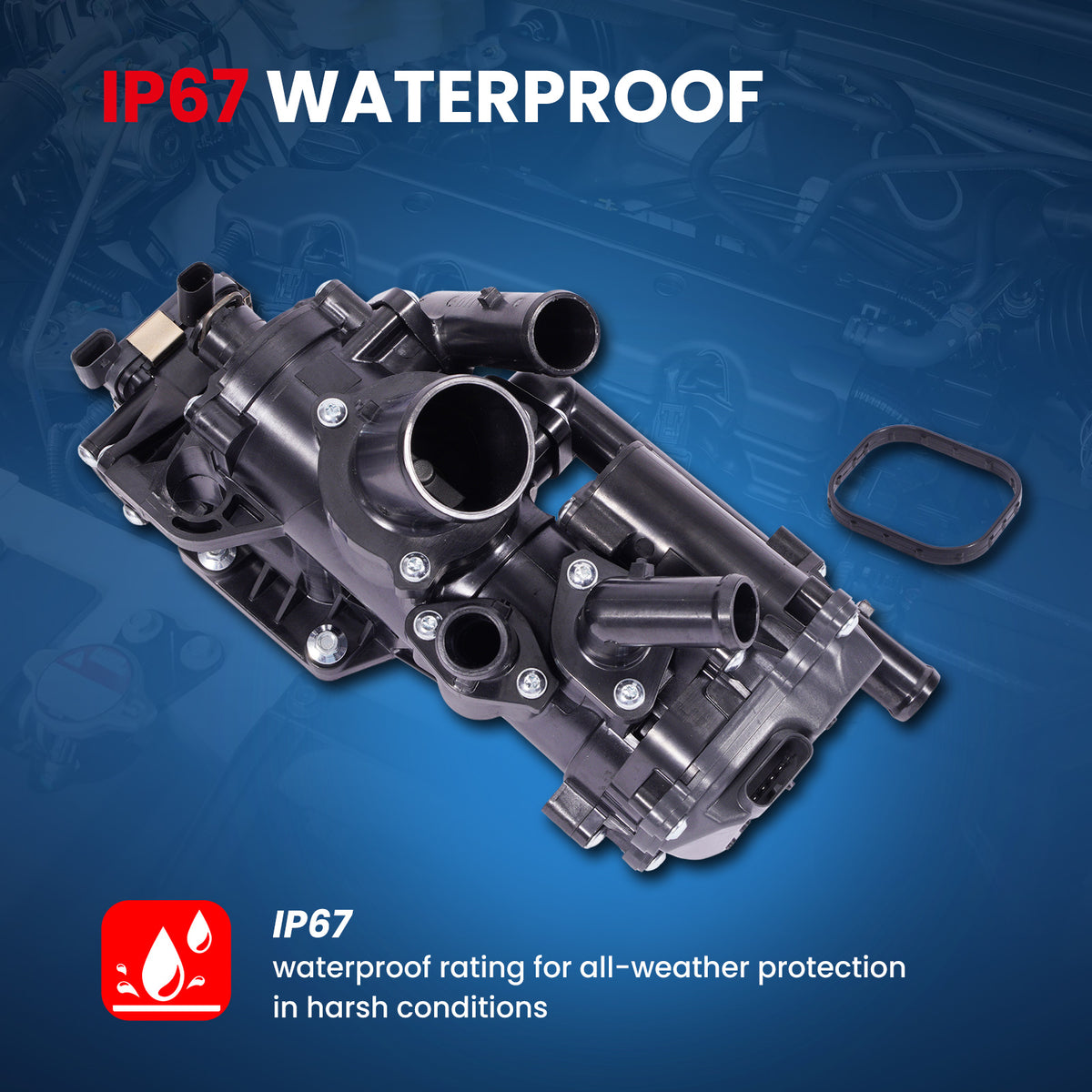 Bomba de agua eléctrica MOCA para Chevrolet Blazer 2.0L (2020-2024), Cadillac XT6 2.0L (2021-2024), GMC Acadia 2.0L (2020-2023) y Buick Envision 2.0L (2021-2023)