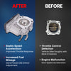 MOCA S20129 Throttle Body with 3 Pipes Fit for 2006-2008 Toyota RAV4 2.4L &  2007-2009 Toyota Camry 2.4L &  2010-2012 Lexus HS250h