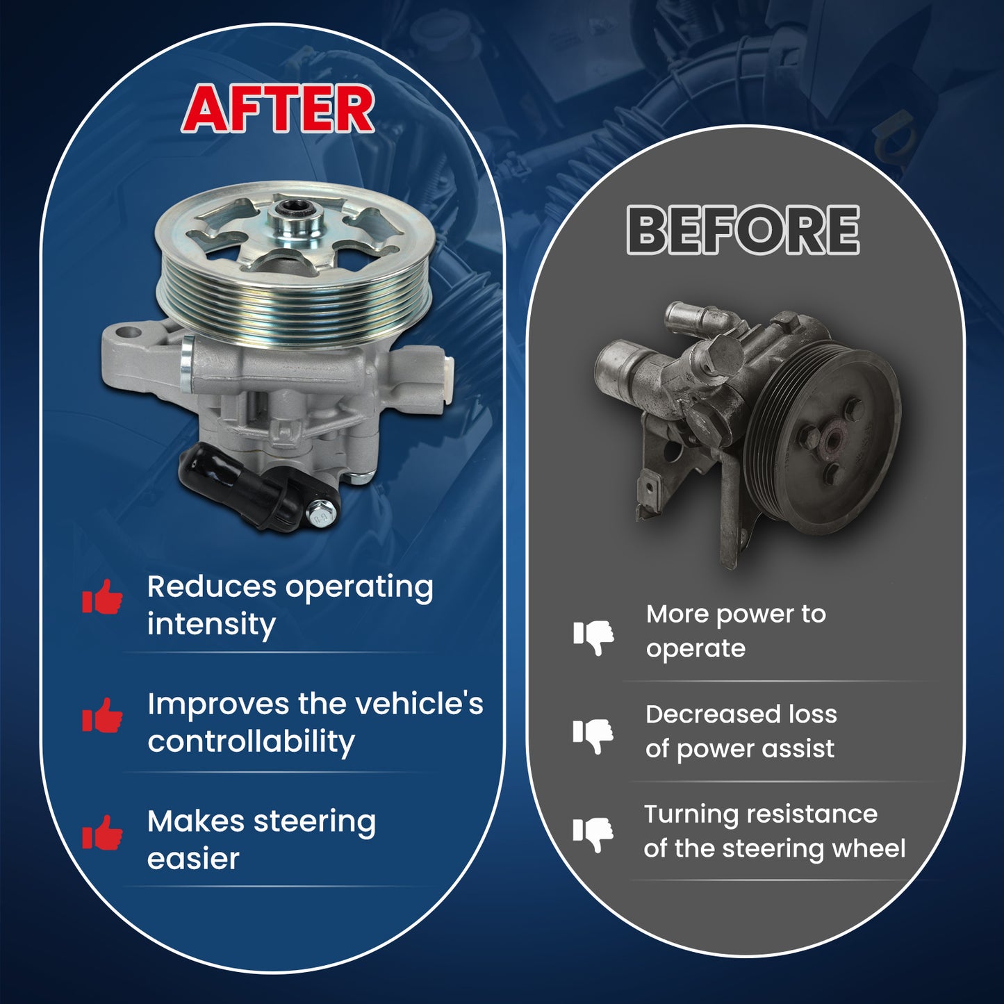 Bomba de dirección asistida MOCA compatible con Honda Accord 2.4L 2008-2012