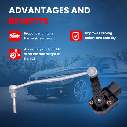 MOCA V10-72-0070 Front Left Ride Leveling Height Sensor Fit for 2006-2013 Bentley Continental & 2004-2010 Audi A8 Quattro & 2007-2010 Audi S8
