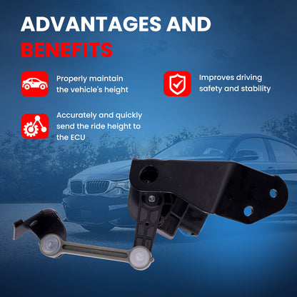 MOCA V10-72-0070 Rear Left Ride Leveling Height Sensor Fit for 2003-2013 Bentley Continental & 2004-2010 Audi A8 Quattro & 2004-2006 Volkswagen Phaeton