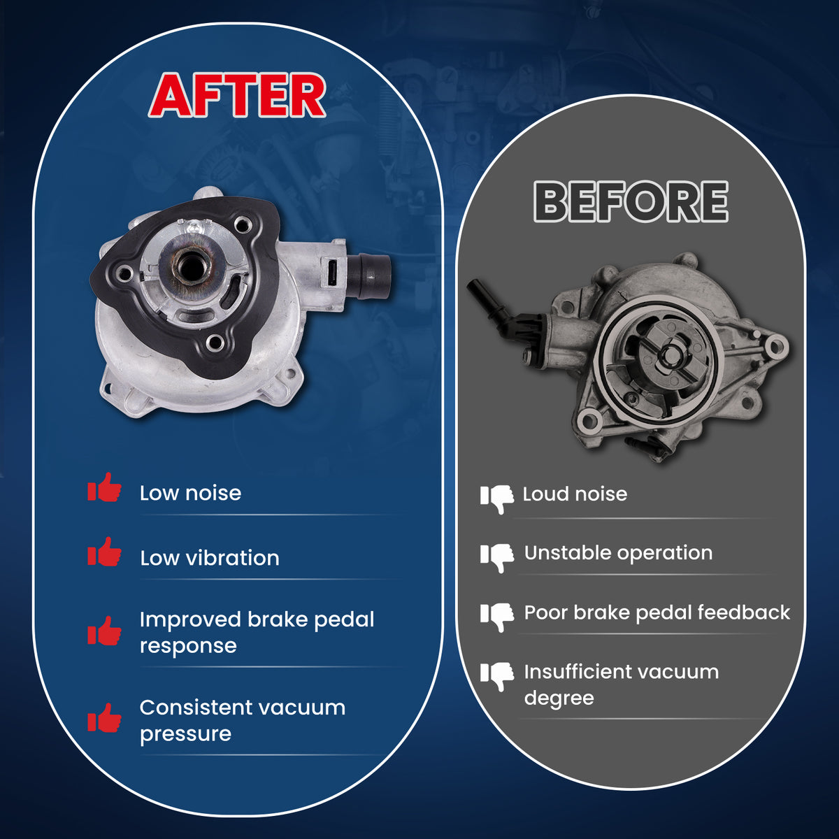 Bomba de vacío MOCA VCP172 compatible con BMW Z4 3.0L (2009-2016) y BMW 325i y 335is 3.0L (2011-2013) y BMW 740i y 740Li 3.0L (2011-2012)