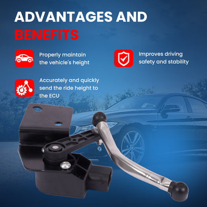 MOCA RH3712 Front Left Ride Height Level Sensor Fit for 2011-2015 Dodge Durango 3.6L 5.7L & 2011-2015 Jeep Grand Cherokee 3.6L 5.7L & 2012-2015 Jeep Grand Cherokee 6.4L