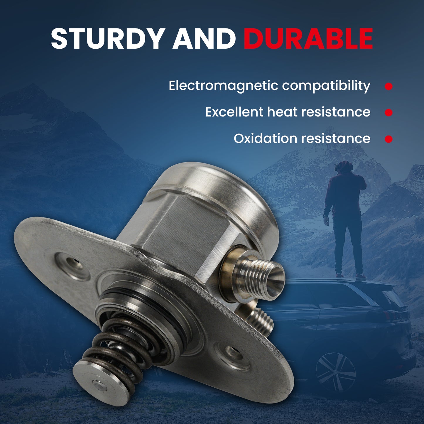 MOCA High Pressure Fuel Pump Fit for 2014-2016 BMW 228i 2.0L & 2015-2018 BMW 320i 2.0L & 2015-2017 BMW X3 2.0L & 2016-2018 BMW X5 2.0L