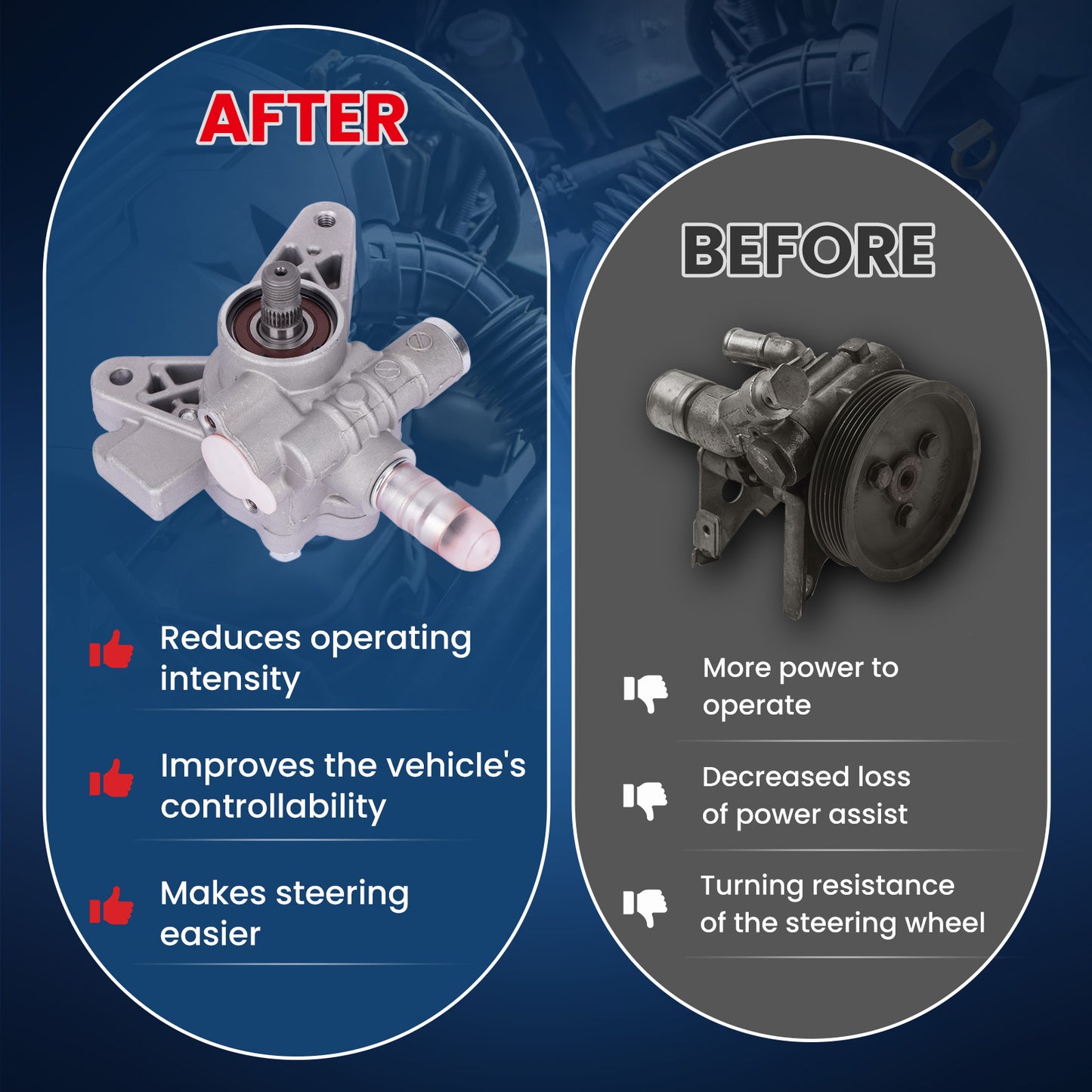 Bomba de dirección asistida MOCA compatible con Honda Accord 2.3L 1998-2002