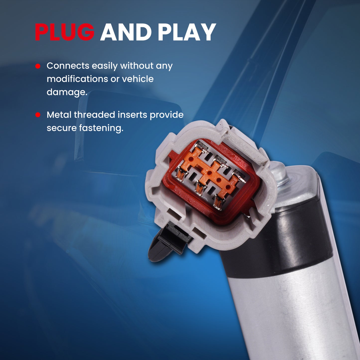 MOCA Front Right Power Window Motor Fit for 2005-2015 Nissan Armada & 2004-2015 Nissan TITAN & 2004-2013 INFINITI QX56