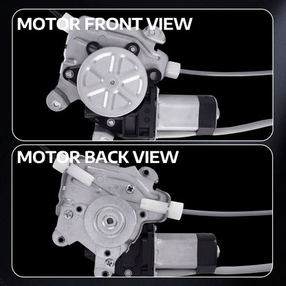 Elevalunas eléctrico delantero derecho MOCA con motor compatible con Nissan Frontier 2005-2021, Nissan Xterra 2005-2015 y Nissan Pathfinder 2005-2006