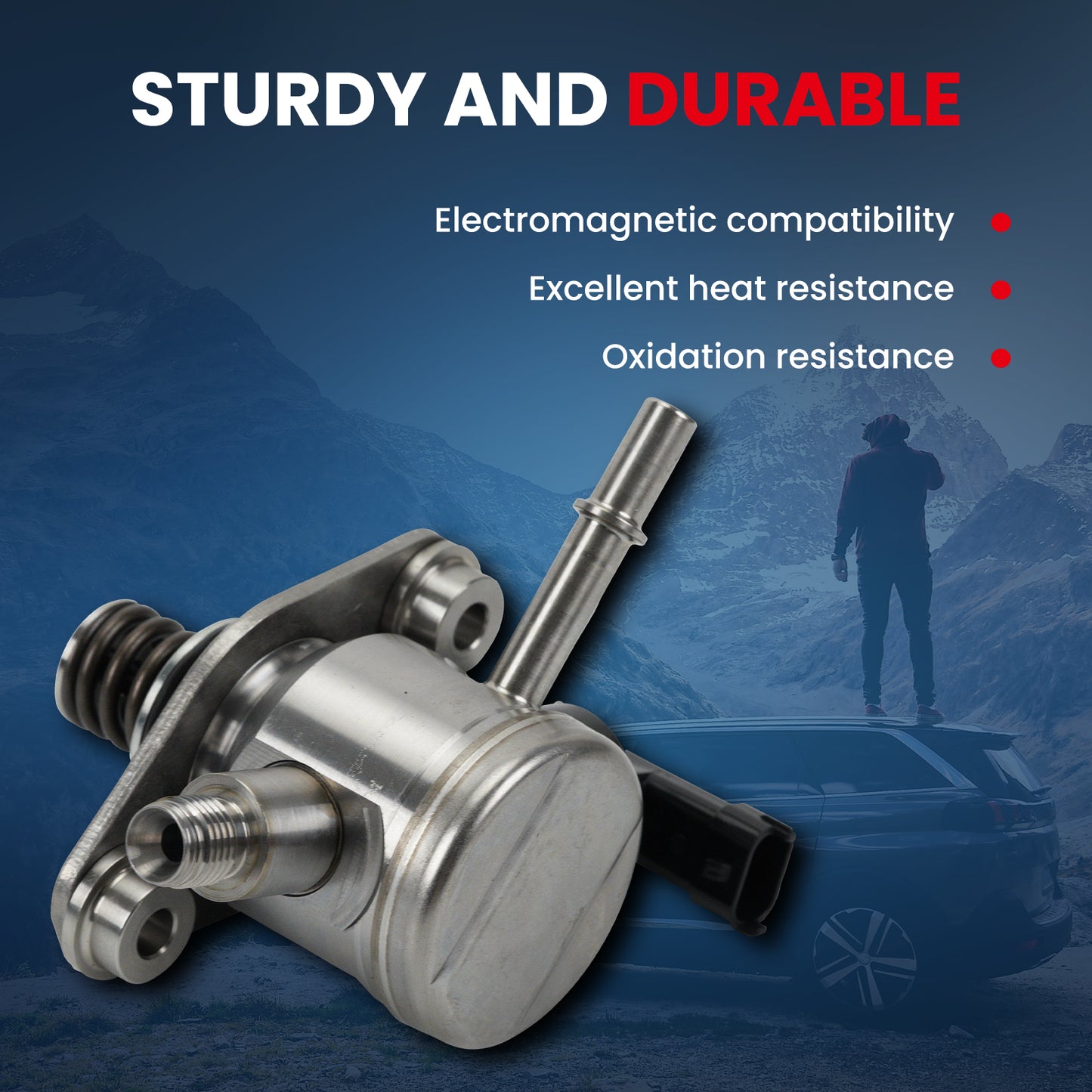 MOCA High Pressure Fuel Pump Fit for 2010-2016 Buick LaCrosse 2.4L & 2010-2017 Chevrolet Equinox 2.4L & 2013-2014 Chevrolet Malibu 2.4L