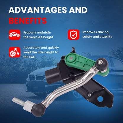 MOCA RH5043 Front Right Ride Leveling Height Sensor Fit for 2009-2016 Audi A4 A4 Quattro 2.0L & 2010-2017 Audi A5 Quattro 2.0L & 2010-2017 Audi S5 3.0L