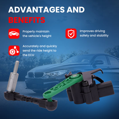 MOCA V10-72-0058 Front Right Ride Leveling Height Sensor Fit for 2011-2018 Audi A8 Quattro & 2012-2018 Audi A7 Quattro & 2012-2018 Audi A6