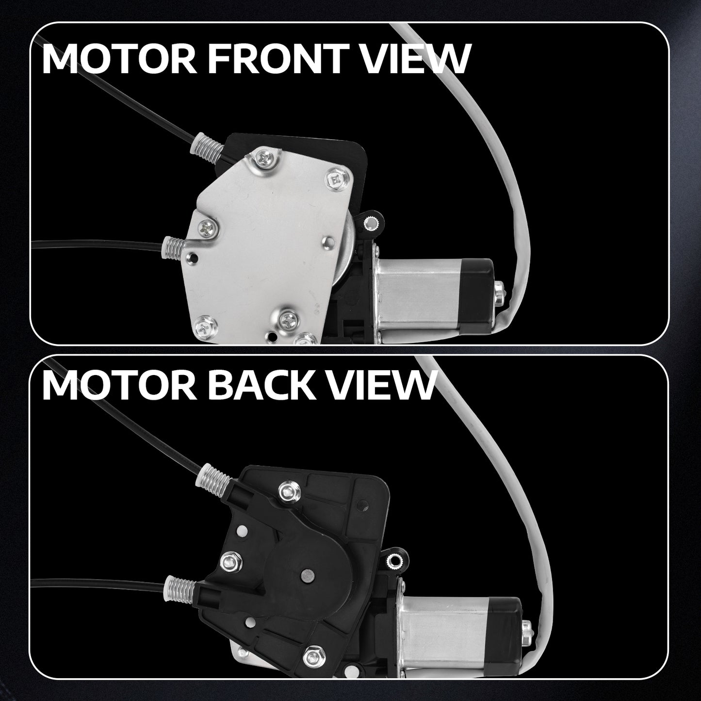 MOCA Front Right Power Window Regulator w/ Motor Fit for 1998-2003 Dodge Durango & 2000-2004 Dodge Dakota