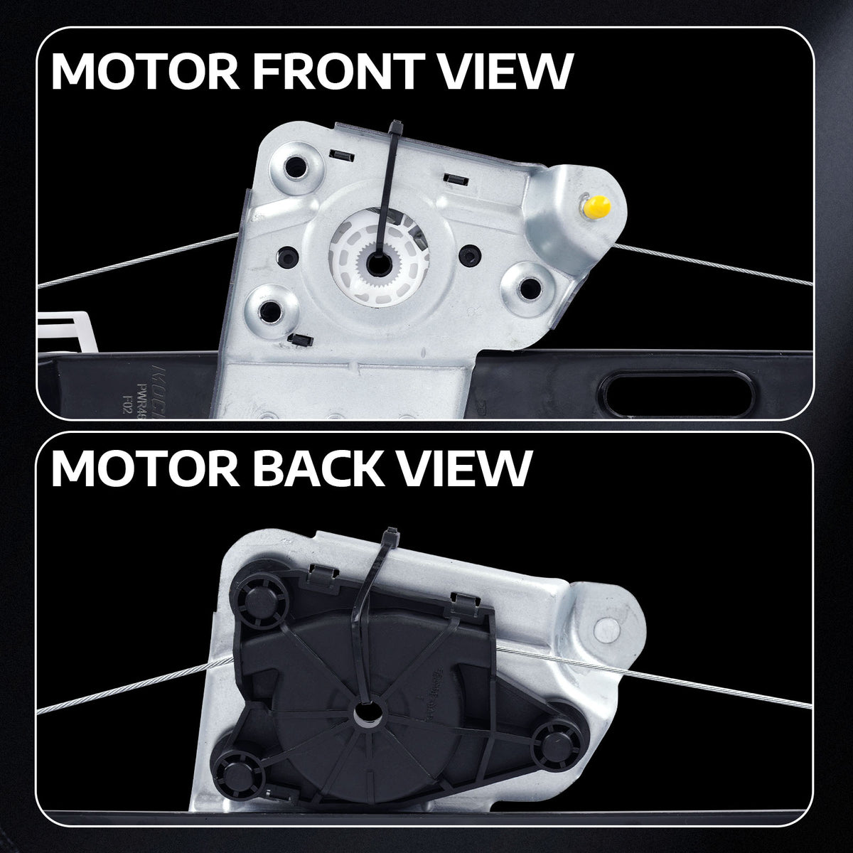 MOCA Rear Right Power Window Regulator Fit for 2006-2011 BMW 323i & 2007-2011 BMW 335i & 2008-2011 BMW M3