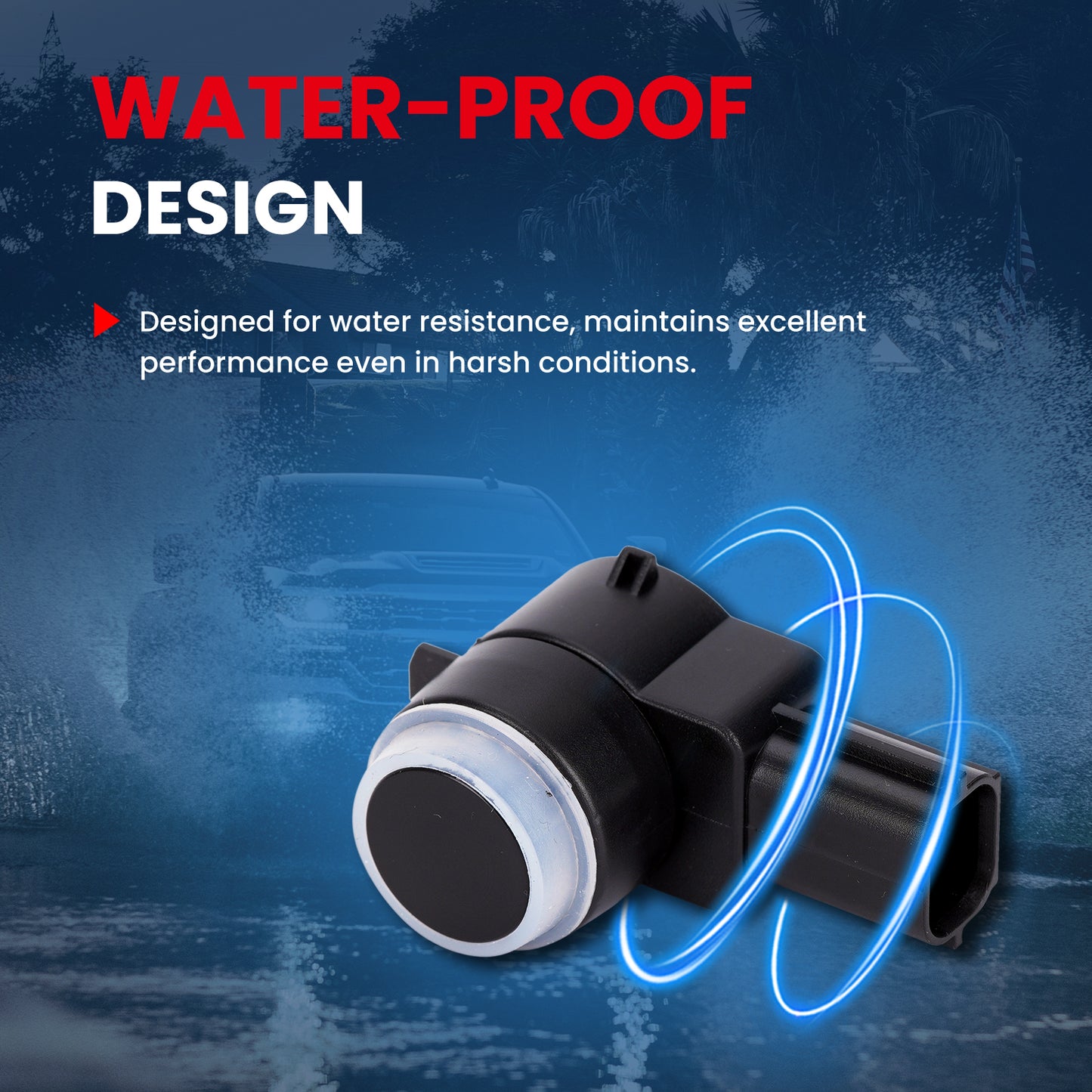 Sensor de asistencia de estacionamiento MOCA compatible con Chrysler 300 (2009-2015), Dodge Charger (2011-2014), Jeep Grand Cherokee (2009-2015) y Ram 1500 (2011-2018)
