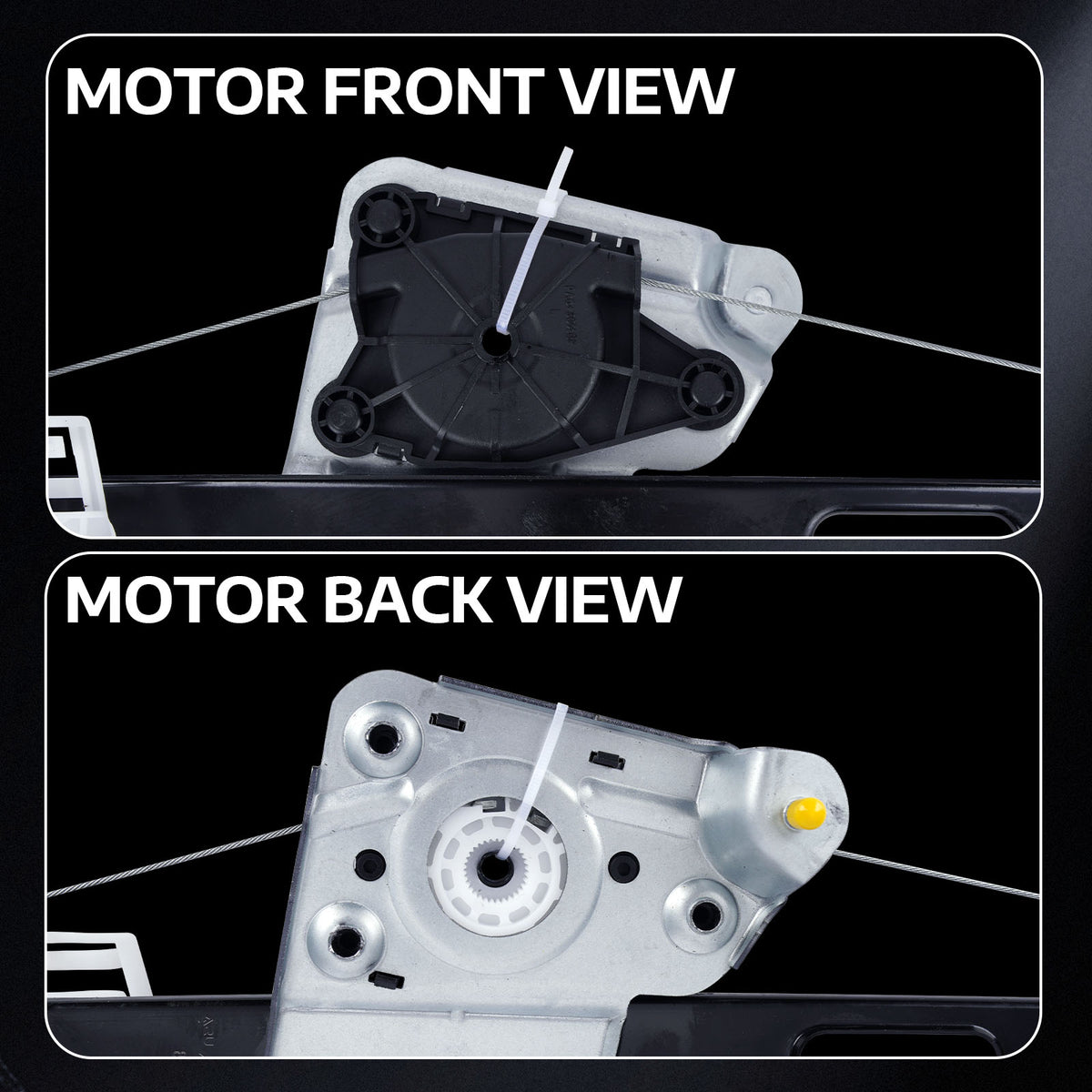 Elevalunas eléctrico trasero izquierdo MOCA compatible con BMW 323i (2006-2011), BMW 335i (2007-2011) y BMW M3 (2008-2011)