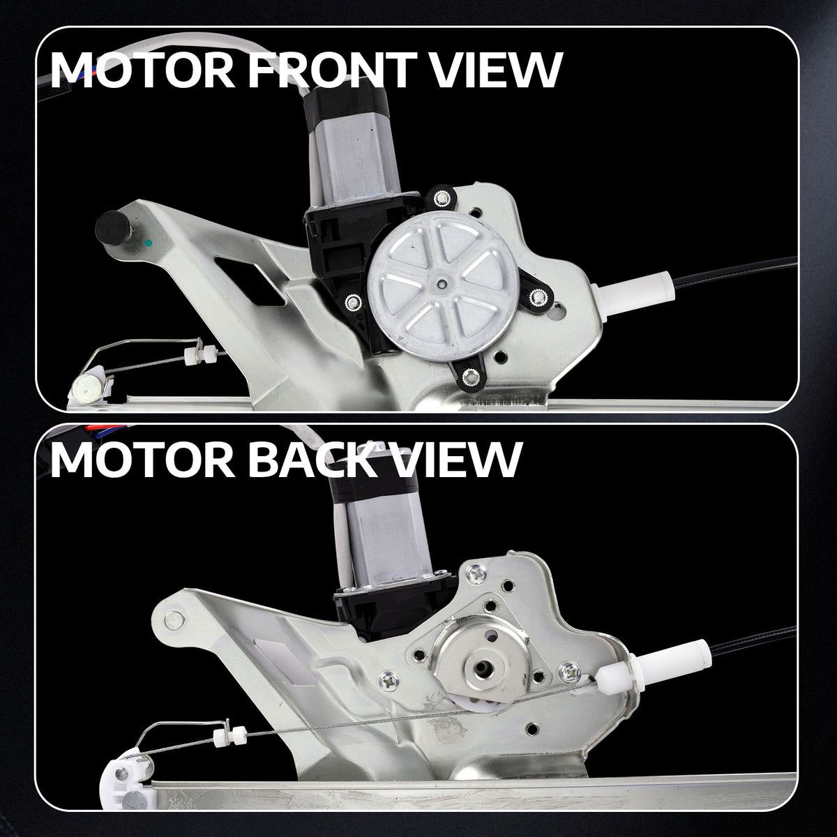Elevalunas eléctrico delantero derecho MOCA con motor compatible con Buick LeSabre 2000-2005