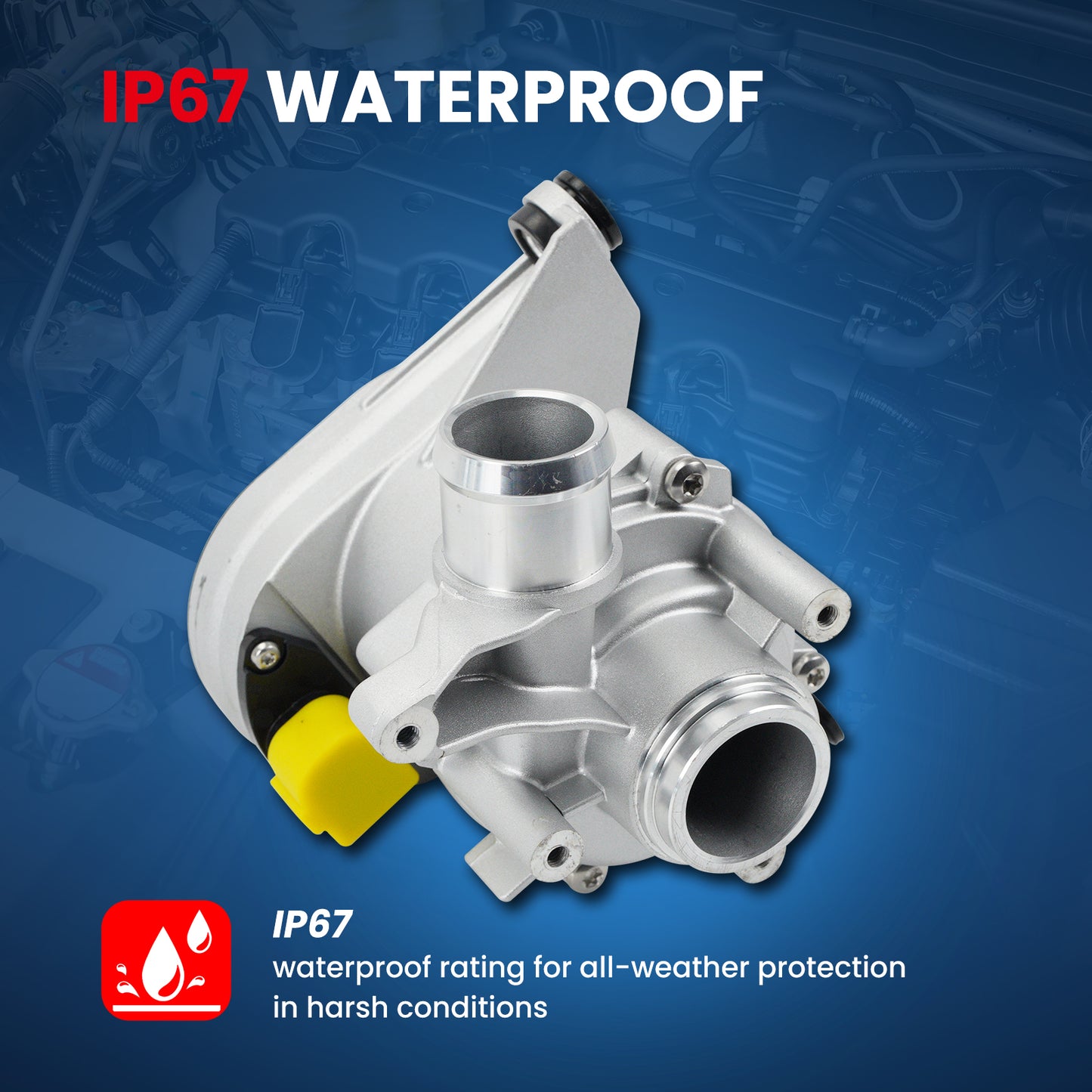 MOCA Electric Engine Water Pump Fit for 2019-2023 Mercedes-Benz C300 2.0L & 2020-2023 Mercedes-Benz GLE350 E350 2.0L