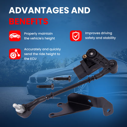 MOCA V48-72-0086 3 Pins Front Left Ride Leveling Height Sensor Fit for 2003-2009 Land Rover Range Rover 4.2L 4.4L