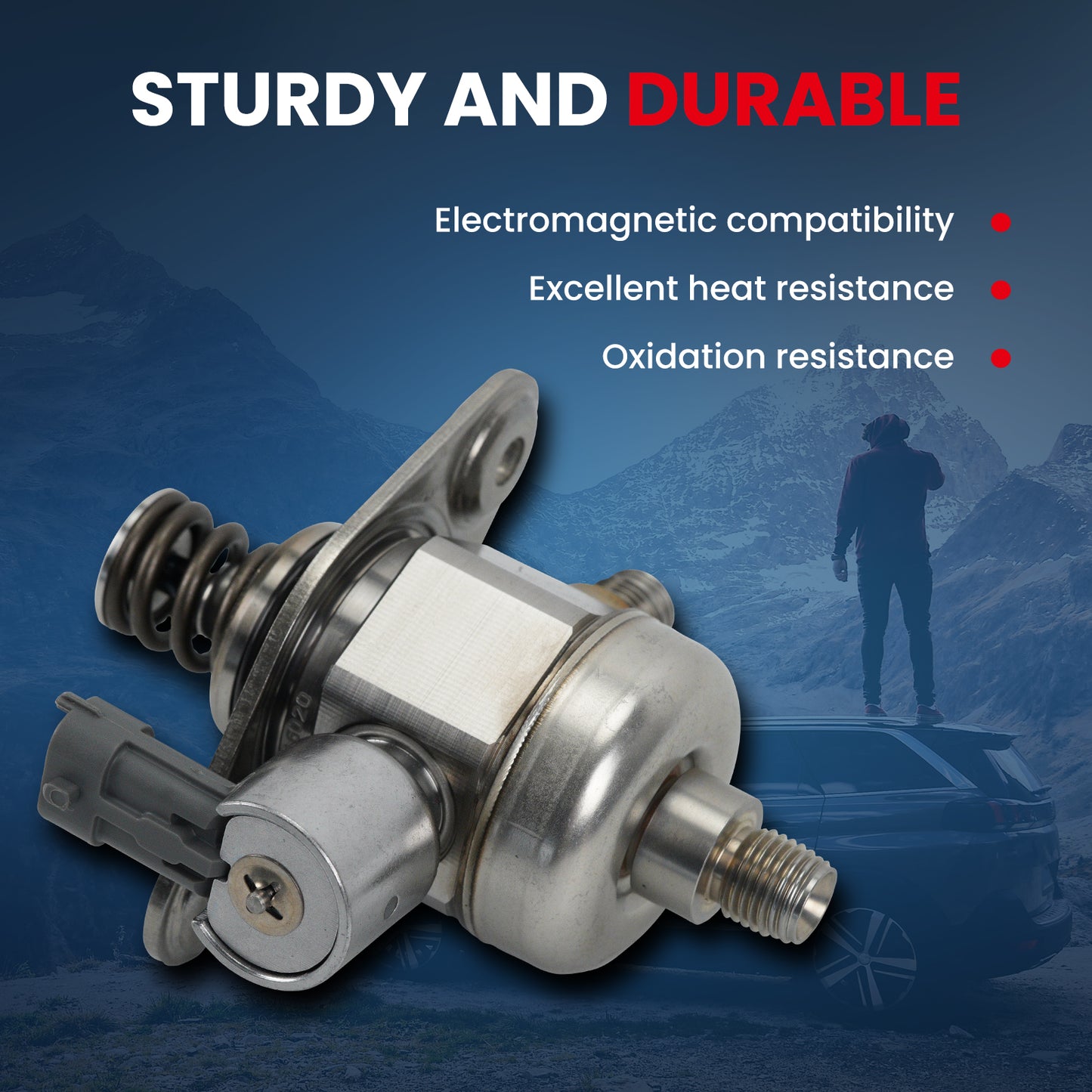 MOCA High Pressure Fuel Pump Fit for 2009-2017 Buick Enclave 3.6L & 2008-2011 Cadillac STS 3.6L & 2009-2016 GMC Acadia 3.6L & 2009-2010 Saturn Outlook 3.6L