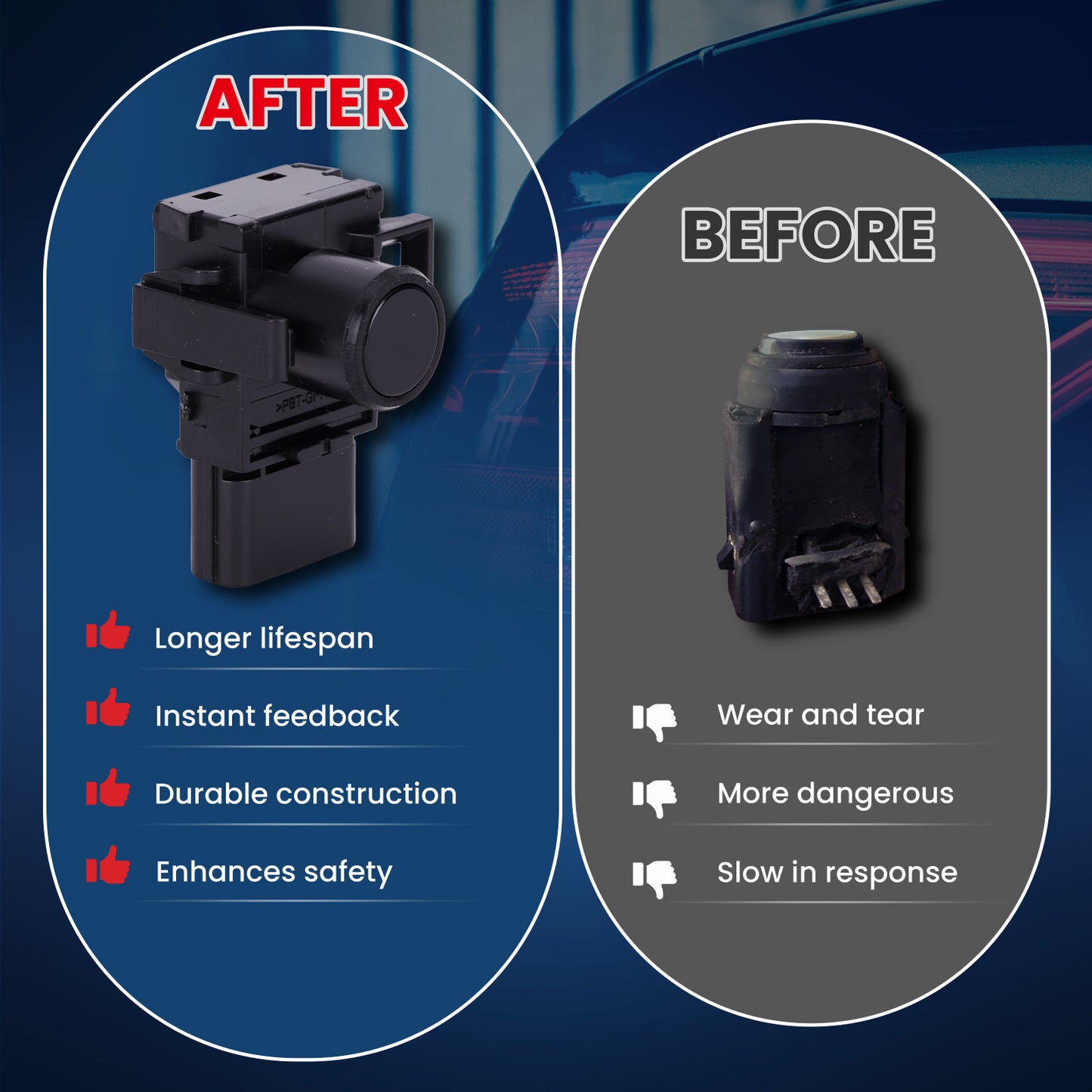 MOCA Parking Aid Sensor Fit for 2011-2017 Honda Odyssey 3.5L & 2012-2015 Honda Pilot 3.5L