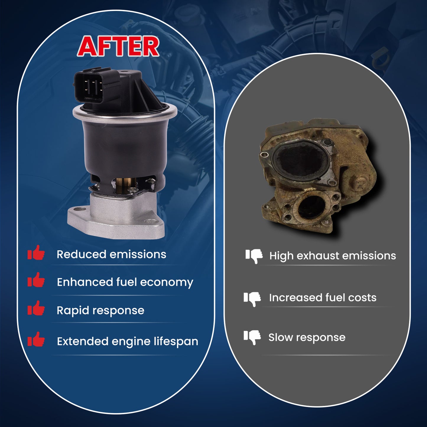 MOCA EGV1147 EGR Valve Fit for 2006-2011 Honda Civic 1.8L
