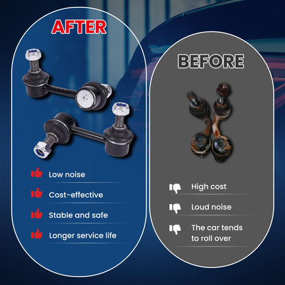 MOCA 2X Rear Sway Bar End Link Fit for 2009-2018 Dodge Journey