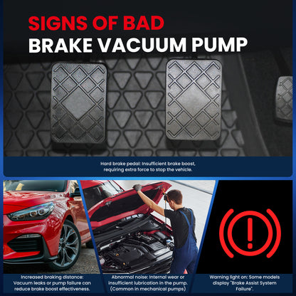 Bomba de vacío MOCA VCP169 compatible con Volkswagen Passat 2.0L (2012-2015), Volkswagen Jetta 2.0L (2009-2014) y Audi A3 2.0L (2010-2013)