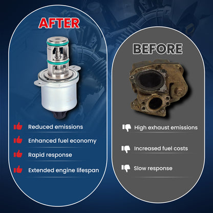 MOCA EGV1031 EGR Valve Fit for 2005-2010 Ford E-350 E-450 Super Duty 6.0L & 2005-2007 Ford F-250 F-350 F-450 F-550 Super Duty 6.0L