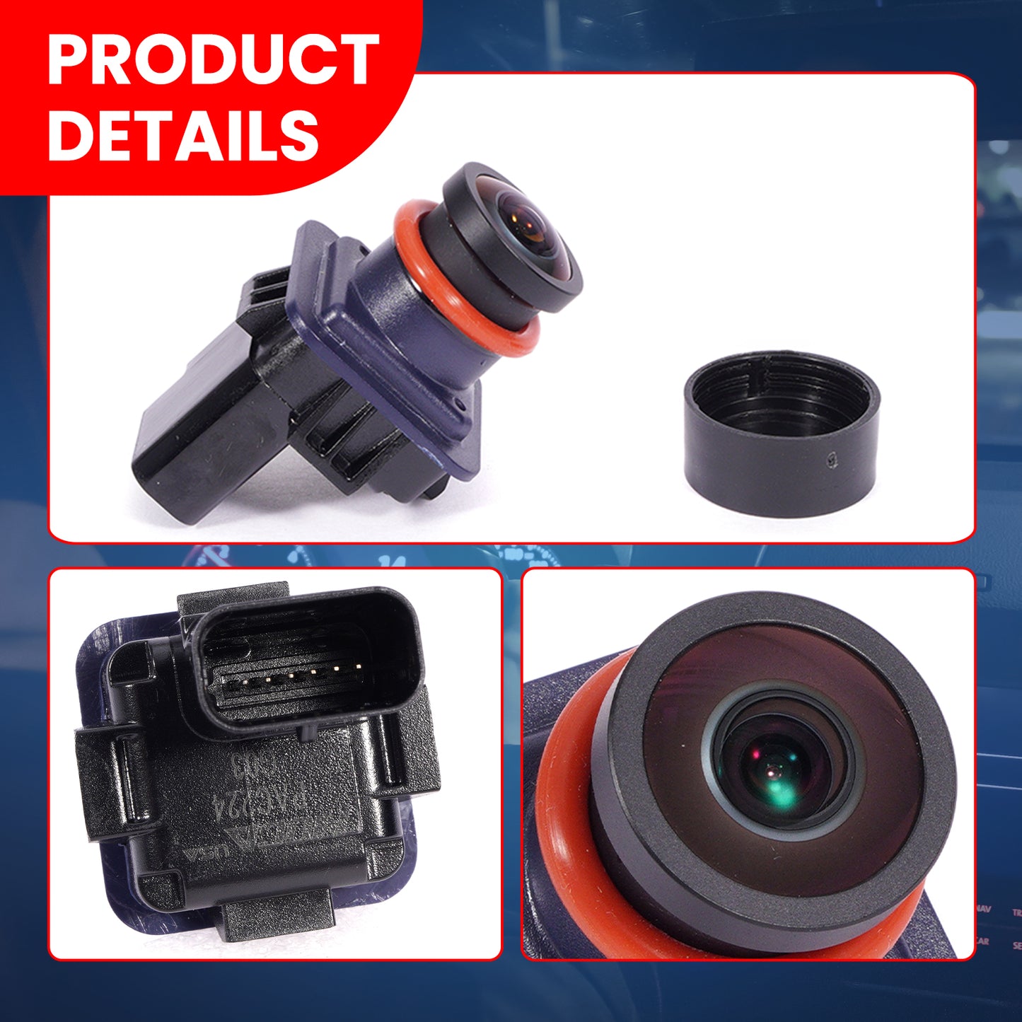 MOCA 592-224 Rear Park Assist Camera Fit for 2013-2019 Ford Police Interceptor Sedan 3.5L 3.7L & 2013-2019 Ford Taurus 3.5L & 2014-2018 Ford Special Service Police Sedan 2.0L