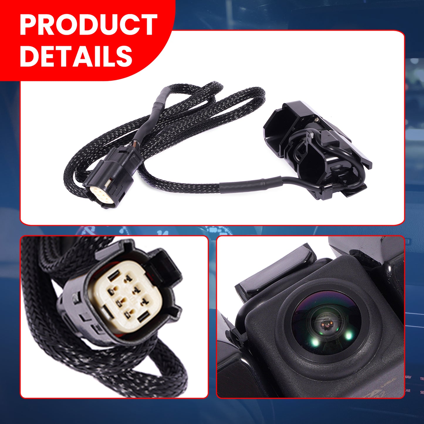 MOCA 590-082 Rear Park Assist Camera Fit for 2014-2015 Chevrolet Cheyenne & 2014-2015 Chevrolet Silverado 1500 & 2014-2015 GMC Sierra 1500