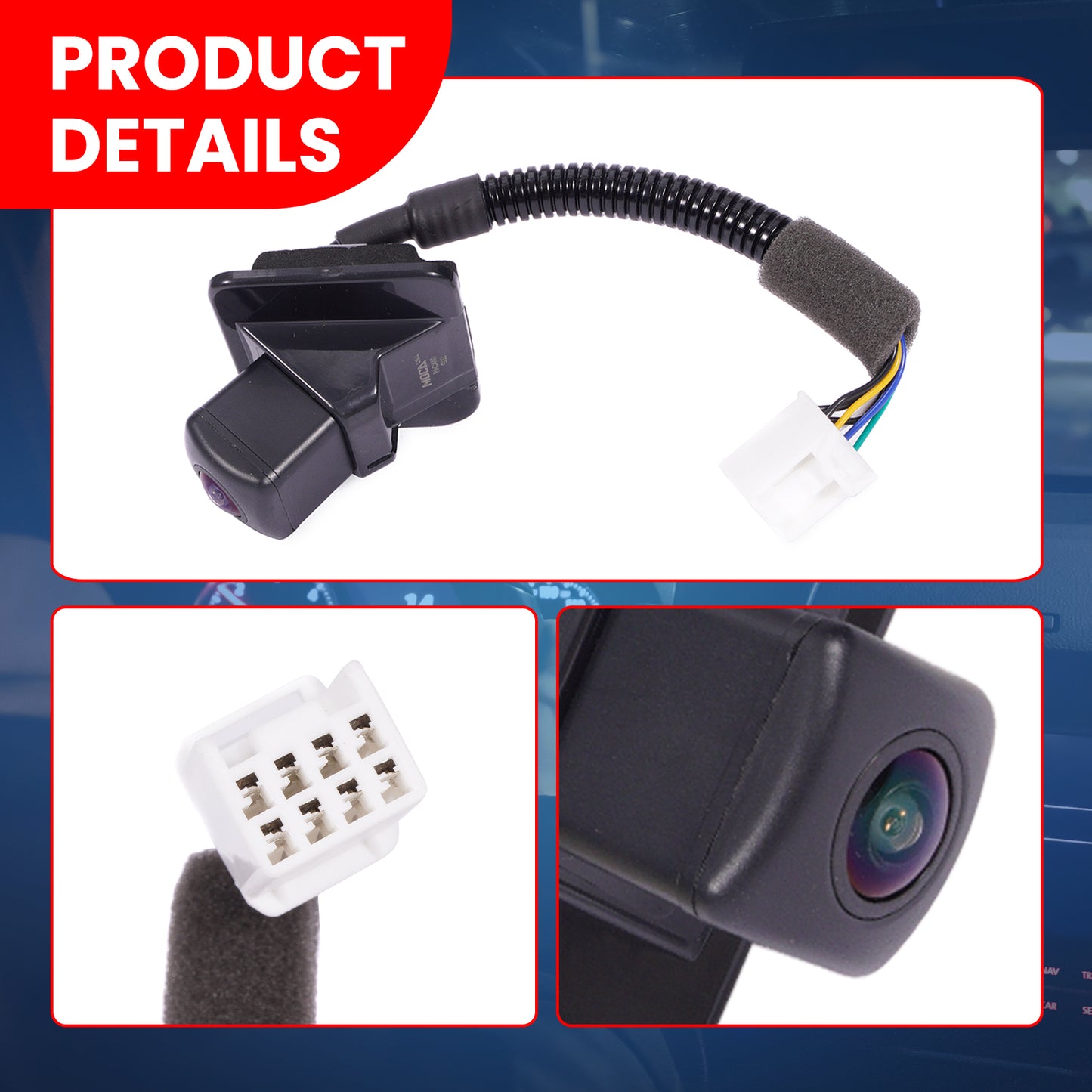 MOCA 590-440 Rear Park Assist Camera Fit for 2014-2017 Honda Accord 2.4L 3.5L & 2007-2009 Kia Sorento 3.8L