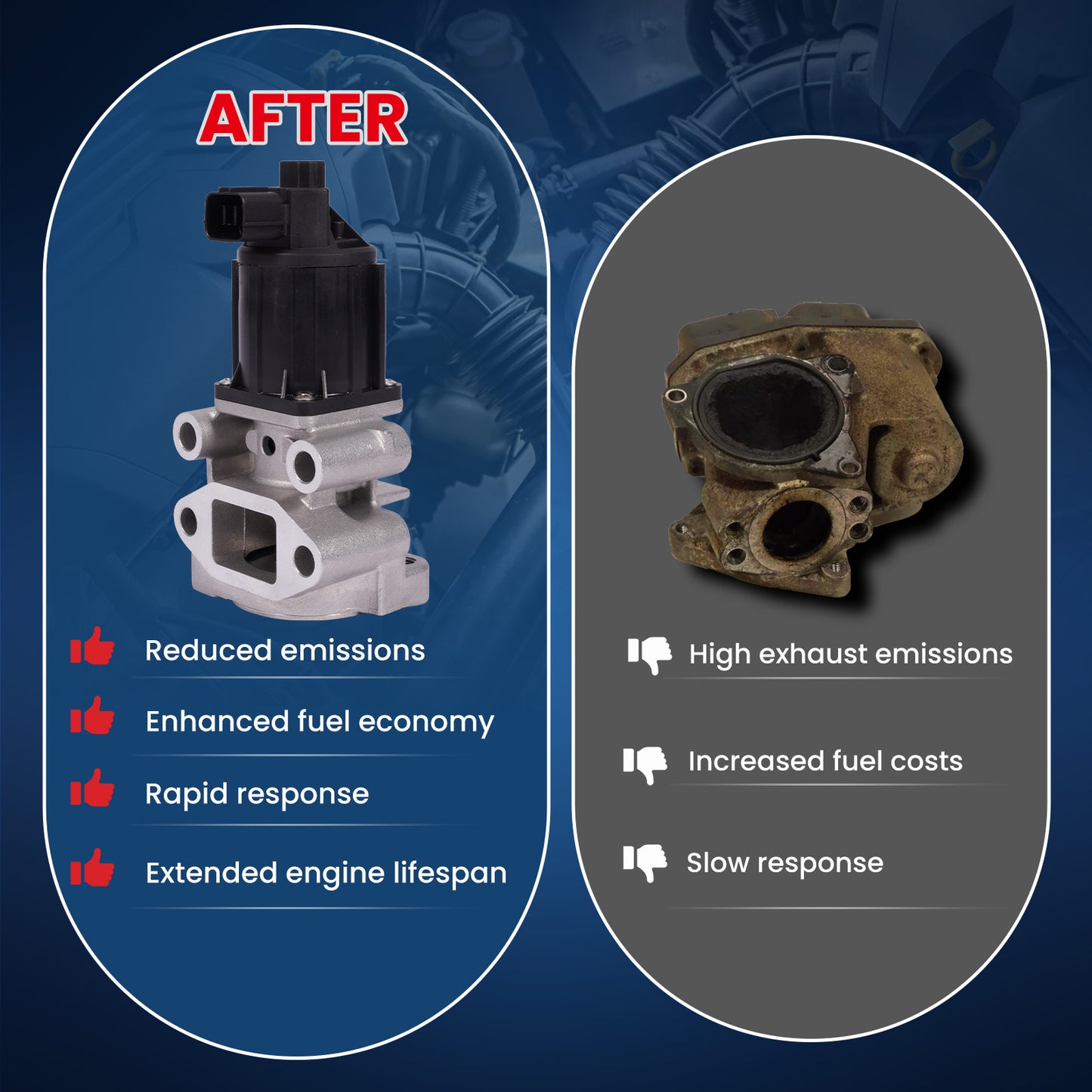 MOCA 1582A038 EGR Valve Fit for 2008-2014 Mitsubishi L200 2.4L 2.5L & 2005-2014 Mitsubishi Montero 3.8L