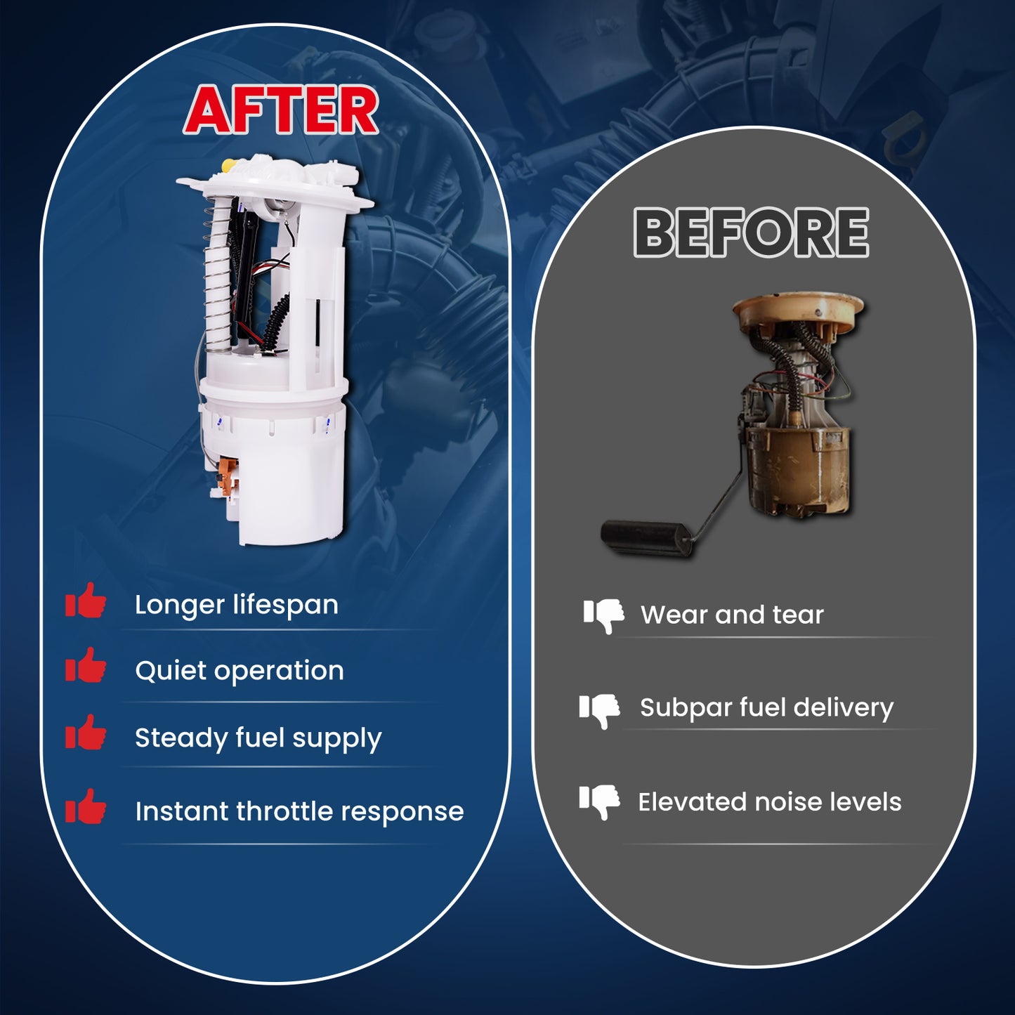 MOCA E7197M Fuel Pump Module Assembly for 2006-2010 Jeep Commander & 2005-2010 Jeep Grand Cherokee