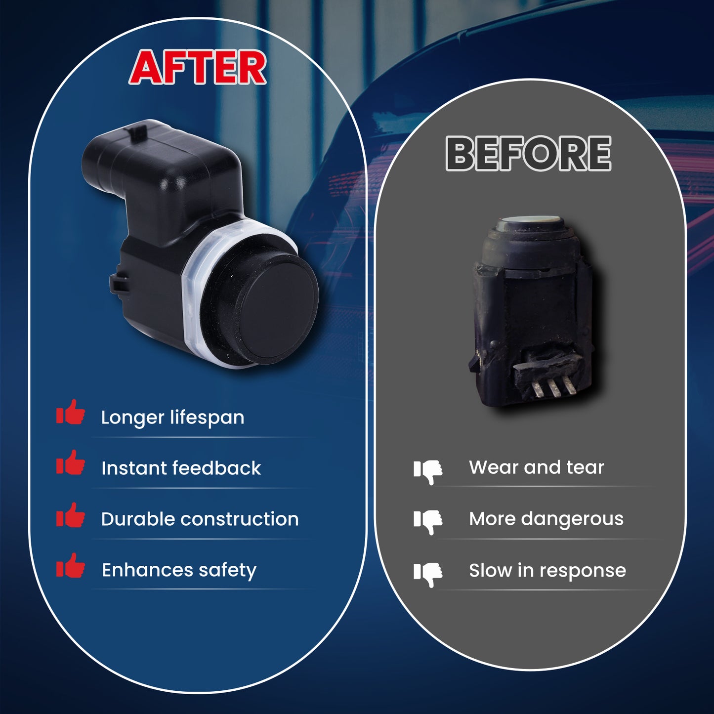 MOCA Parking Aid Sensor Fit for 2007-2010 BMW X3 2.5L 3.0L & 2007-2010 BMW X5 4.8L & 2008-2014 BMW X6 3.0L 4.4L