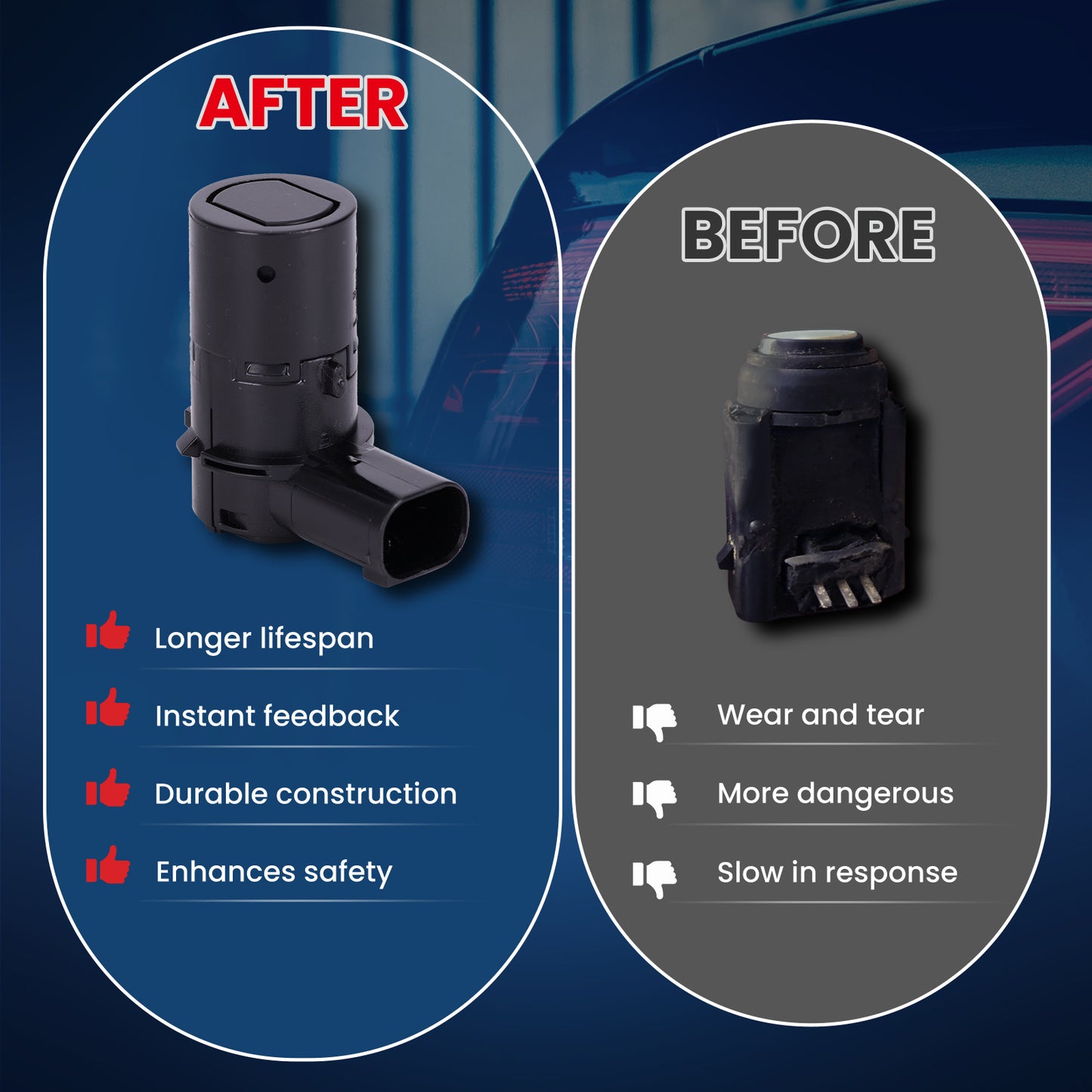 MOCA Parking Aid Sensor Fit for 2005-2007 Nissan Armada 5.6L & 2005-2008 Nissan Titan 5.6L