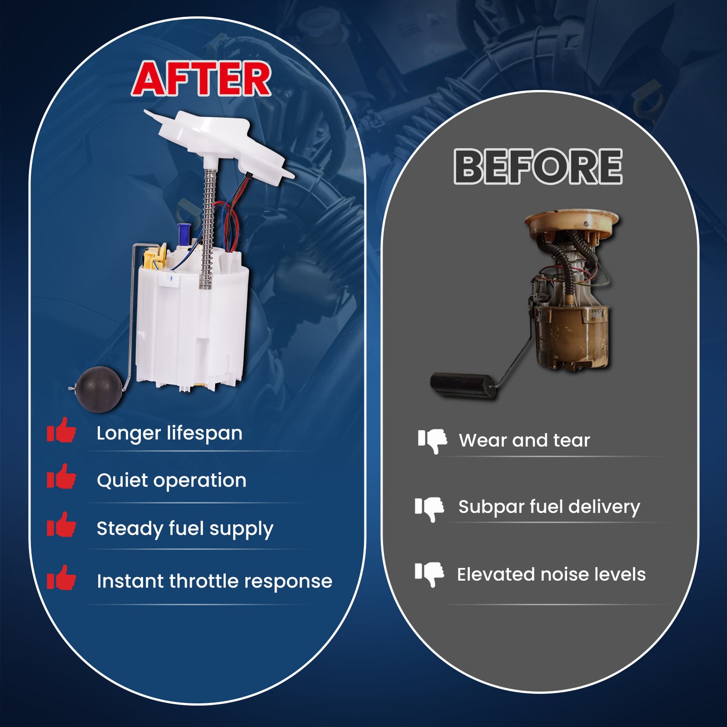 MOCA E7241M Fuel Pump Module Assembly for 2005-2010 Chrysler 300 & 2006-2010 Dodge Charger & 2005-2008 Dodge Magnum w/ 18 Gallon Tank