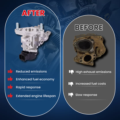 Válvula EGR MOCA EGV1235 compatible con Lexus CT200h 1.8L (2011-2017) y Toyota Prius V 1.8L (2012-2018)
