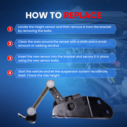 MOCA V10-72-0070 Rear Right Ride Leveling Height Sensor Fit for 2003-2013 Bentley Continental & 2004-2010 Audi A8 Quattro & 2004-2006 Volkswagen Phaeton